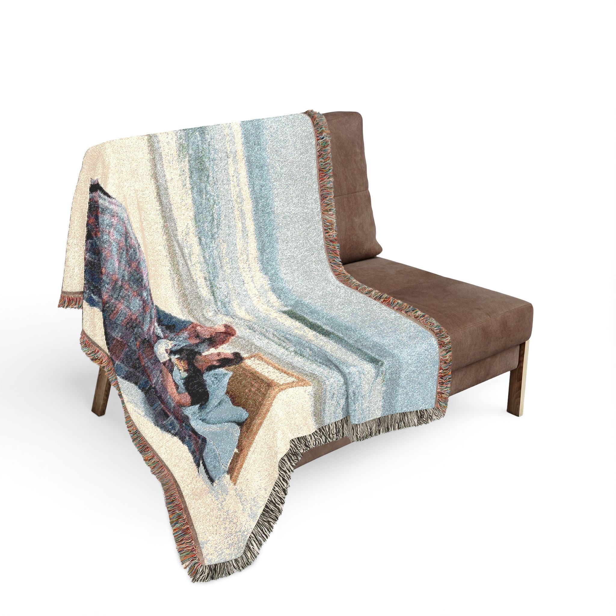 "Meet me at Montauk" Woven Blanket