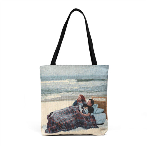 "Meet me at Montauk" Woven Tote